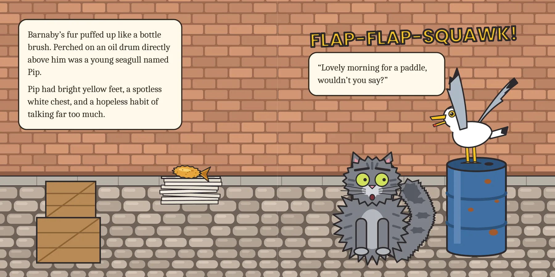 Illustration for page 3 of Barnaby and the Golden Fish