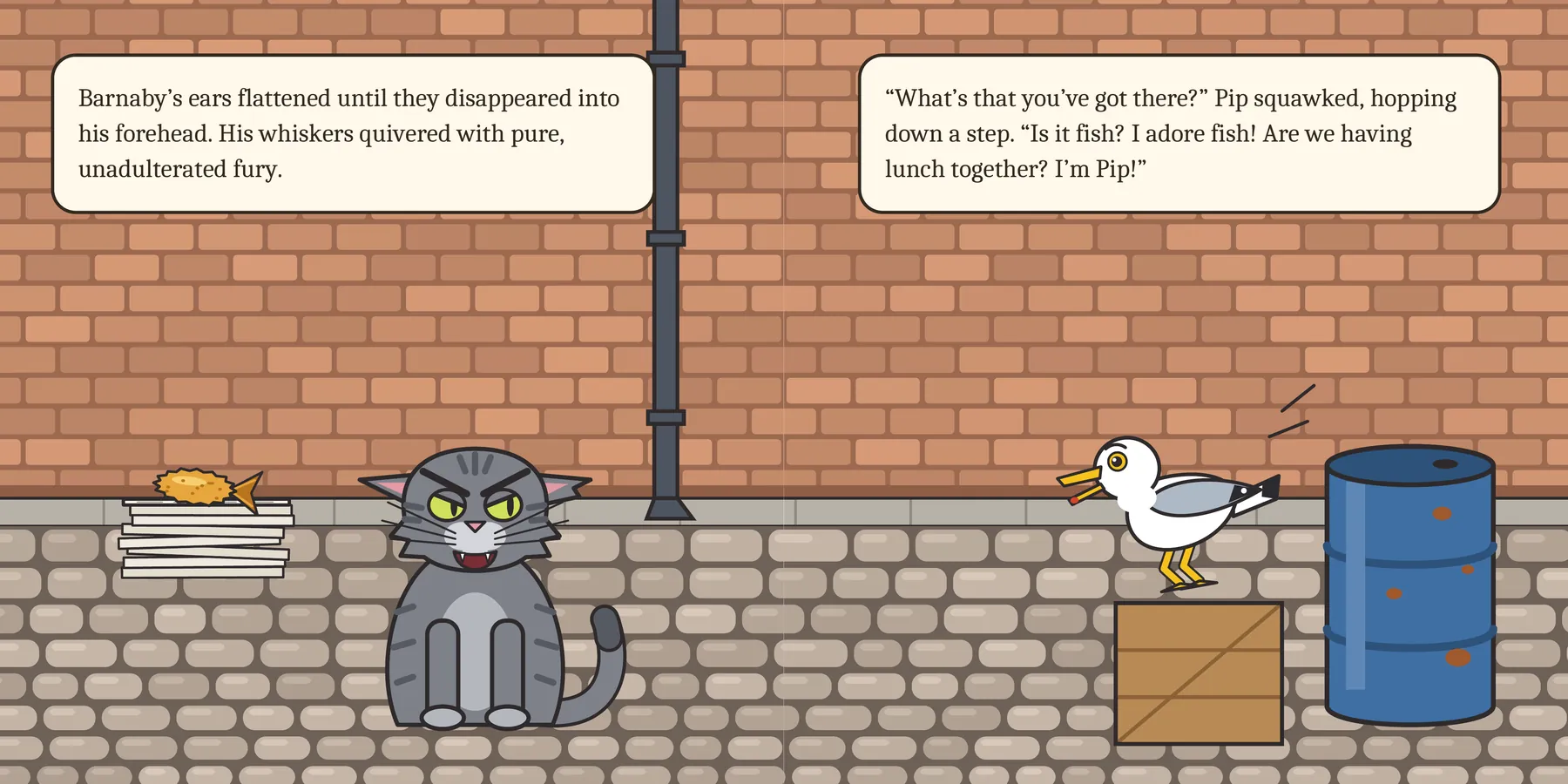 Illustration for page 4 of Barnaby and the Golden Fish