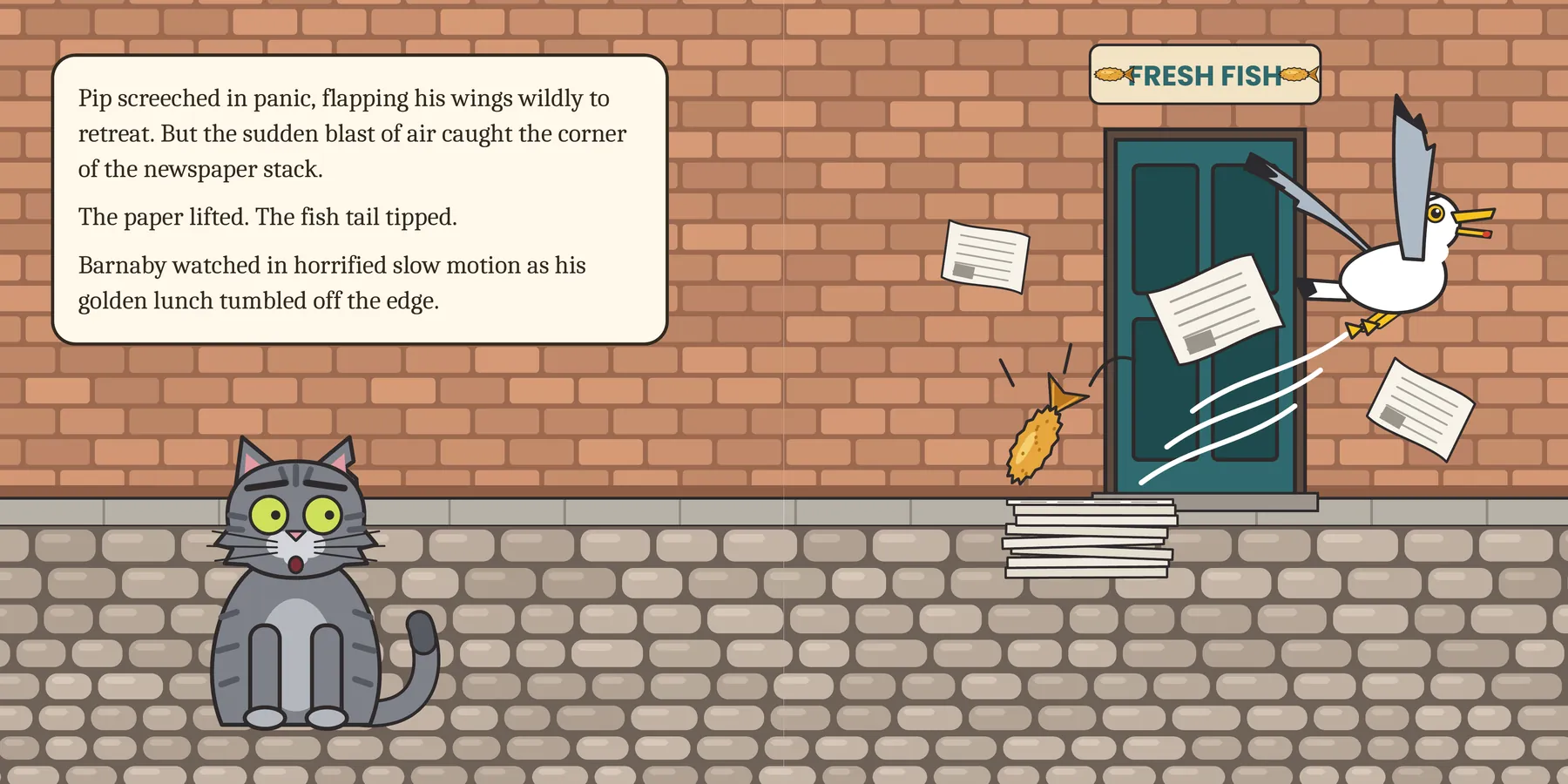 Illustration for page 6 of Barnaby and the Golden Fish